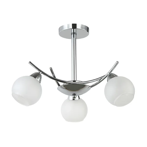 Tronic Elegant 3-Light Silver Pendant with Glass Globes