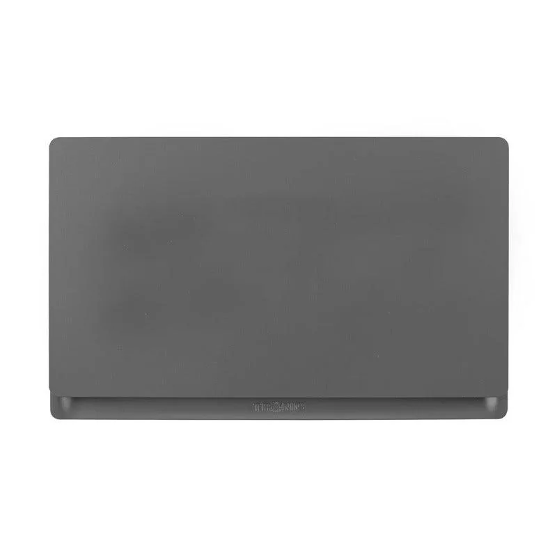 Tronic Grey Twin Blanking Plate - Screwless Finish, Polycarbonate