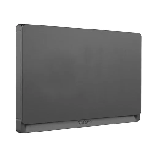 Tronic Grey Twin Blanking Plate - Screwless Finish, Polycarbonate