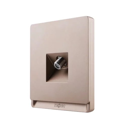 Tronic Satellite TV Socket - Gold