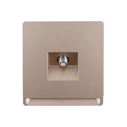 Tronic Satellite TV Socket - Gold