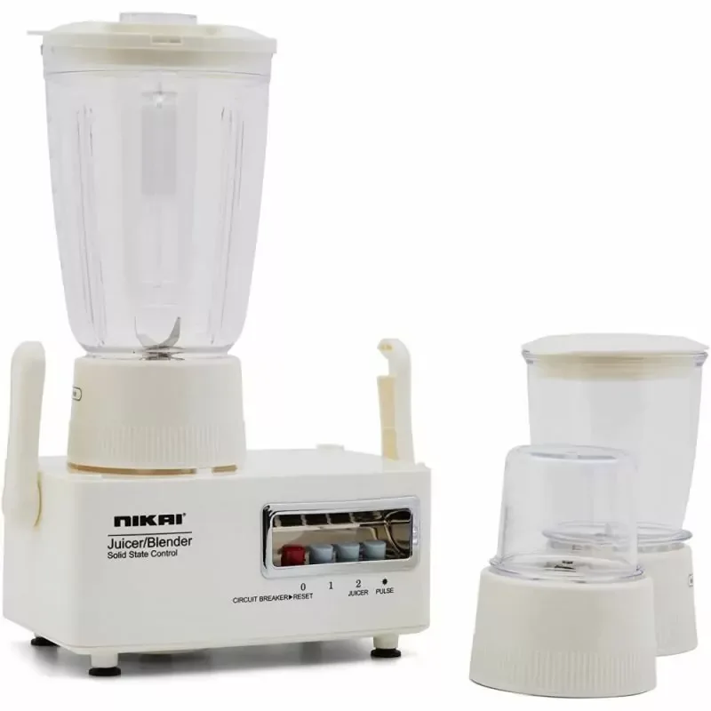 Nikai Juicer Extractor 1.6L 4 in 1 Juicer Blender Meat Chopper and Grinder 300W NFP1724N 2 Speed With Pulse Function Powerful Motor With Thermostat Stainless Steel Blades