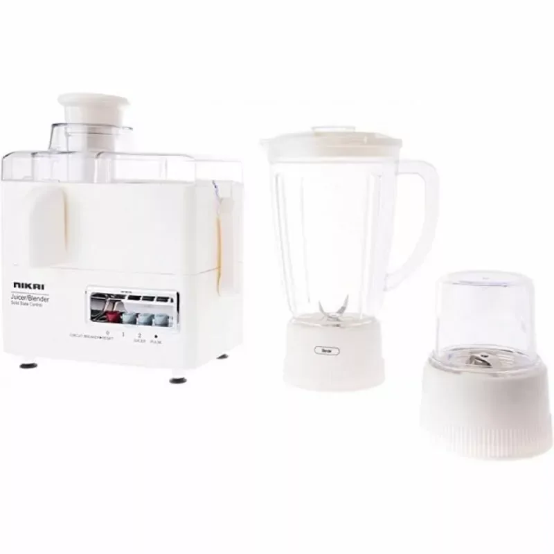 Nikai Juicer Extractor 1.6L 4 in 1 Juicer Blender Meat Chopper and Grinder 300W NFP1724N 2 Speed With Pulse Function Powerful Motor With Thermostat Stainless Steel Blades