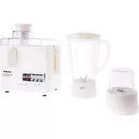 Nikai Juicer Extractor 1.6L 4 in 1 Juicer Blender Meat Chopper and Grinder 300W NFP1724N 2 Speed With Pulse Function Powerful Motor With Thermostat Stainless Steel Blades