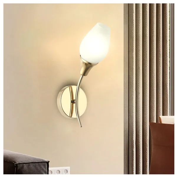 Tronic Wall Lamp Golden E14 Single Lamp