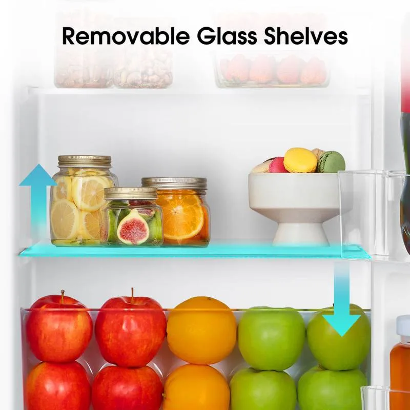 Hisense Refrigerator 90L Single Door, Reversible Door, Chiller Compartment, Tempered Glass Shelves, Low Noise, Titanium Silver H125RTS