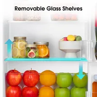 Hisense Refrigerator 90L Single Door, Reversible Door, Chiller Compartment, Tempered Glass Shelves, Low Noise, Titanium Silver H125RTS