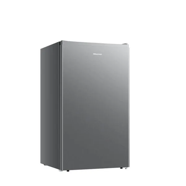 Hisense Refrigerator 90L Single Door, Reversible Door, Chiller Compartment, Tempered Glass Shelves, Low Noise, Titanium Silver H125RTS