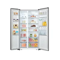 Hisense Refrigerator 508L Side By Side Door, with Water Dispenser, No-Frost, Pink & White RS3N518NAG