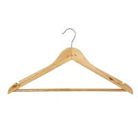 Nadstar Cloth Hanger 5pcs Set Wooden Cool and Anti-Skid Wooden Hangers Sturdy P66