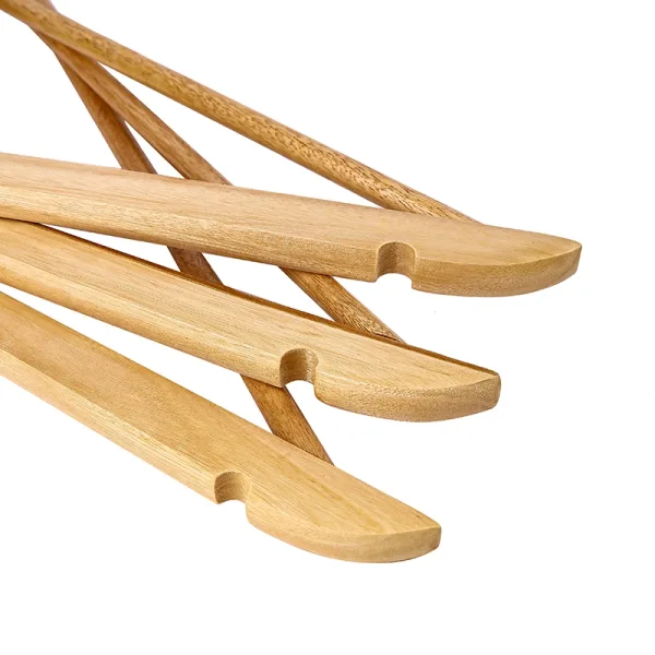 Nadstar Cloth Hanger 5pcs Set Wooden Cool and Anti-Skid Wooden Hangers Sturdy P66