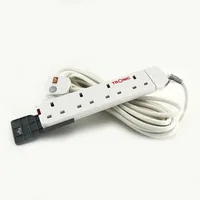 Tronic 4 Way Extension Socket with 5 Meter Cable