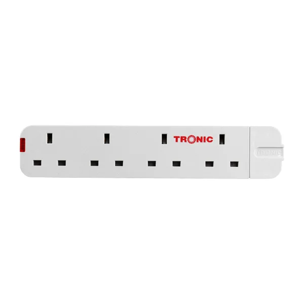 Tronic 4 Way Extension Socket with 5 Meter Cable