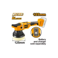 Ingco Cordless Angle Polisher Lithium-ion 20V with Brushless Motor, Digital Display, Speed Control APLI2002