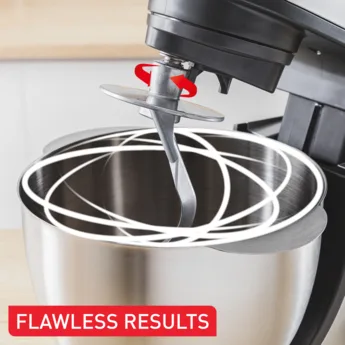 Moulinex Kitchen Machine 800W, 4.8L Stainless Steel Bowl, Multi-Speed Settings, Durable Build Model QA160127