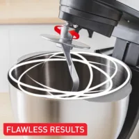 Moulinex Kitchen Machine 800W, 4.8L Stainless Steel Bowl, Multi-Speed Settings, Durable Build  Model QA160127
