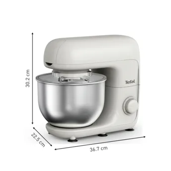 Moulinex Kitchen Machine 800W, 4.8L Stainless Steel Bowl, Multi-Speed Settings, Durable Build Model QA160127