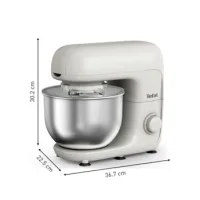 Moulinex Kitchen Machine 800W, 4.8L Stainless Steel Bowl, Multi-Speed Settings, Durable Build  Model QA160127