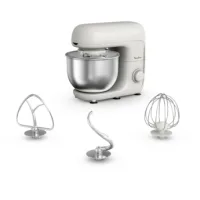 Moulinex Kitchen Machine 800W, 4.8L Stainless Steel Bowl, Multi-Speed Settings, Durable Build  Model QA160127