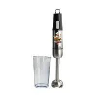 Nikai Hand Blender 600Ml With Cup Stainless Steel Blending Stick 800W Nh8881X Detachable Rod With Blending Cup Easy Storage Hook With Turbo Function