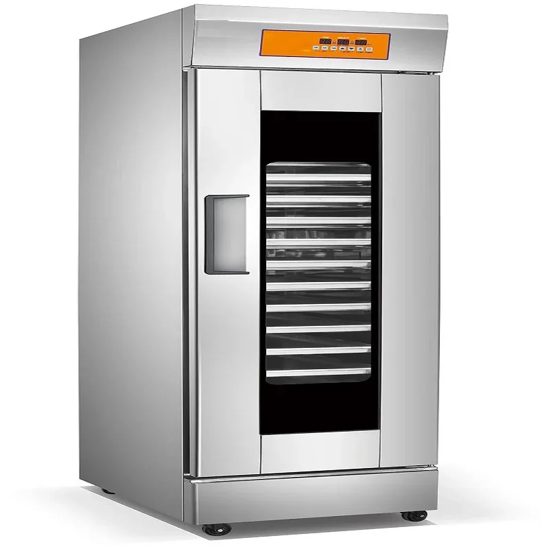 Commercial Electric 16-Tray Fan-Assisted Proofer, 2.6kW Professional Digital Dough Proofing Machine, Industrial Stainless Steel Micro-PC Controlled Cabinet WG-16K
