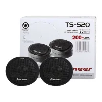 Pioneer Speakers 20 mm, High Power Tweeter Set, 50W RMS, 200W Maximum Music Power, 92 dB Sensitivity, TS-S20
