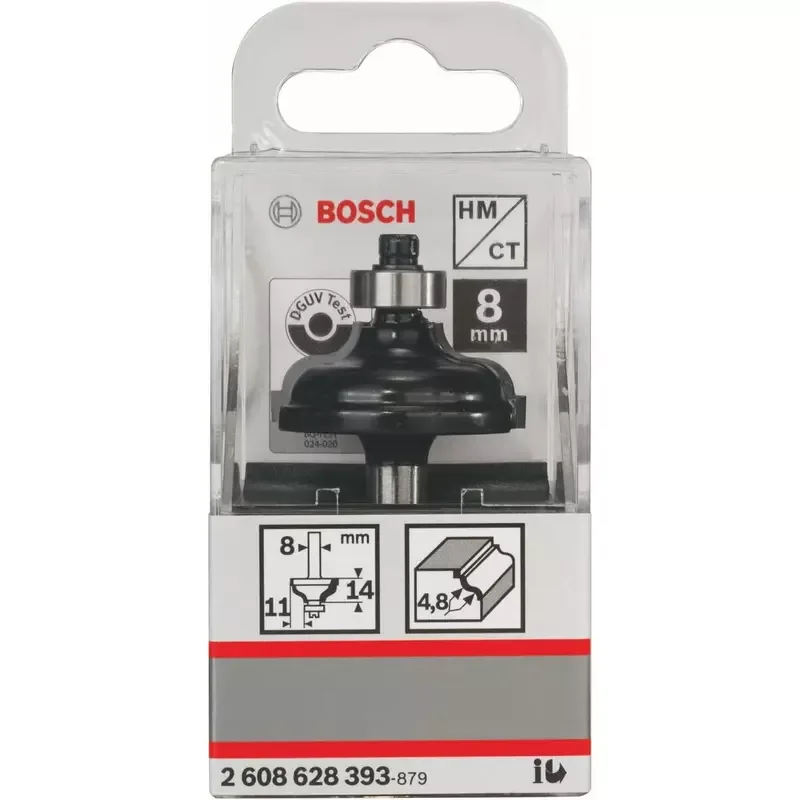 Bosch Edge Forming Bit 8mm, 4.8 x 11 x 14.3 x 57mm 2608628393 3 Bosch Edge Forming Bit 8mm, 4.8 x 11 x 14.3 x 57mm 2608628393