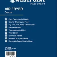 Westpoint Air Fryer with Digital Display 3.5L 1400W WAFY-351422.DN
