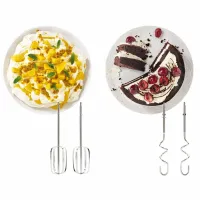 Kenwood Hand Mixer (Electric Whisk) 450W With 5 Speeds + Turbo Button, Twin Stainless Steel Kneader And Beater For Mixing, Whipping, Whisking, Kneading HMP30.A0WH