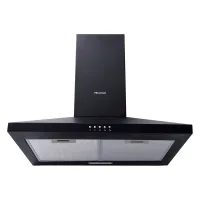 Hisense Chimney Cooker Hood 60cm, Wall Mounted, Powerful Extraction, Low Noise, LED Lighting, Push Button Control HWH601BK