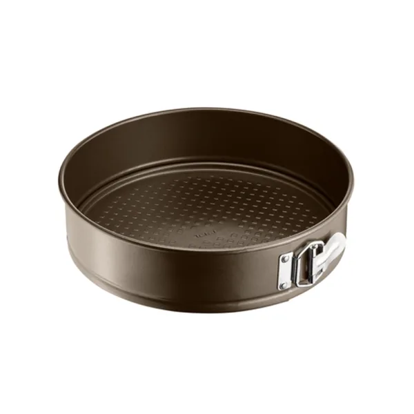 Tefal Baking Tray 27cm Easy Grip Springform Nonstick Inner and Outside Coating J1626345 - Carbon Steel Material Large Handles Easy Release