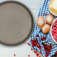 Tefal Baking Tray 27cm Easy Grip Springform Nonstick Inner and Outside Coating J1626345 - Carbon Steel Material Large Handles Easy Release