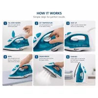 Silverdome Steam Iron 1600W Self Cleaning Water Tank SIT-160