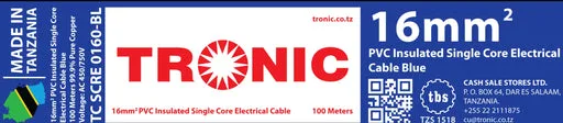 Tronic 16mm Single Core Cable