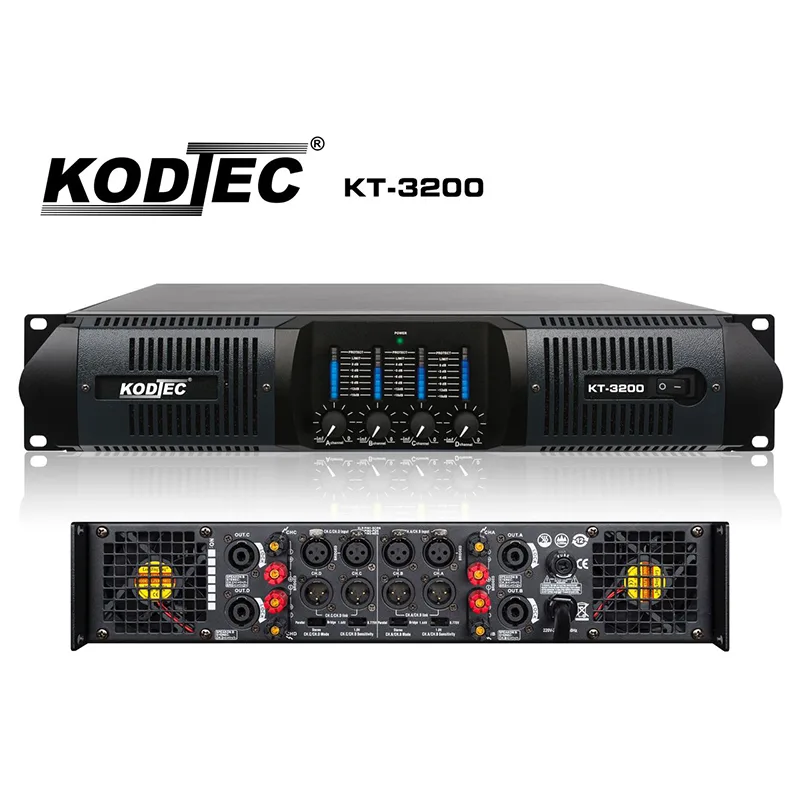 Kodtec Professional Music Power Amplifier Receiver 3200W KT-3200 2 Kodtec Professional Music Power Amplifier Receiver 3200W KT-3200