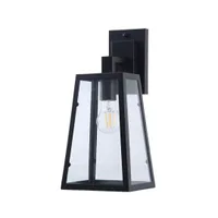 Tronic Outdoor Wall Lantern with Clear Glass Frame & E27 Holder (IP44 Rated)