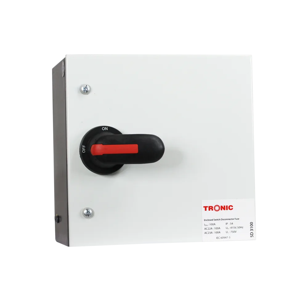 Tronic Main Switch Fused Rotary 100A Sd 3100-Hp