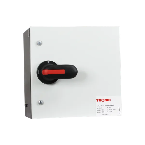 Tronic Main Switch Fused Rotary 100A Sd 3100-Hp