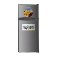 SilverDome Refrigerator 126L Double Door Top Freezer Defrost RFD-128