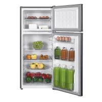 SilverDome Refrigerator 126L Double Door Top Freezer Defrost RFD-128