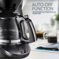 Delonghi Drip Coffee Maker 2.4L Glass Jug, 10 Cups, 1000W, Keep Warm Plate, Water Level Window ICM2.1B