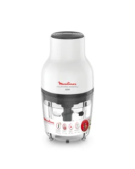 Moulinex Moulinette Essential Chopper 300W, 400ml Bowl with 4 Blades for Effortless Mincing, Chopping and Mixing DJ520127