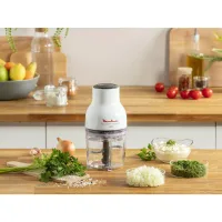 Moulinex Moulinette Essential Chopper 300W, 400ml Bowl with 4 Blades for Effortless Mincing, Chopping and Mixing DJ520127