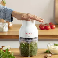 Moulinex Moulinette Essential Chopper 300W, 400ml Bowl with 4 Blades for Effortless Mincing, Chopping and Mixing DJ520127