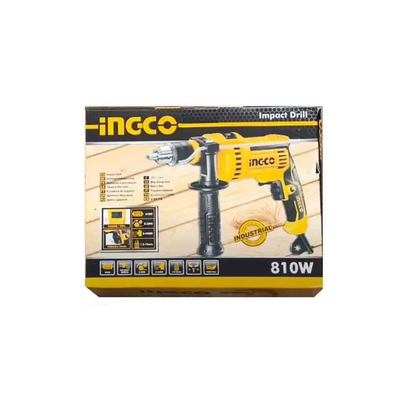 Ingco Impact Drill 810W with Variable Speed Control, Hammer Function ID8108