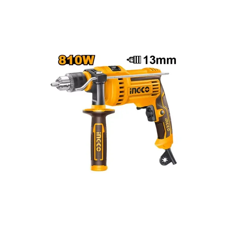 Ingco Impact Drill 810W with Variable Speed Control, Hammer Function ID8108
