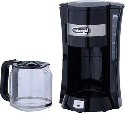 Delonghi Drip Coffee Maker 1.25L Glass Jug, 10 Cups, 900W, Keep Warm, Auto Shut Off ICM15210.1