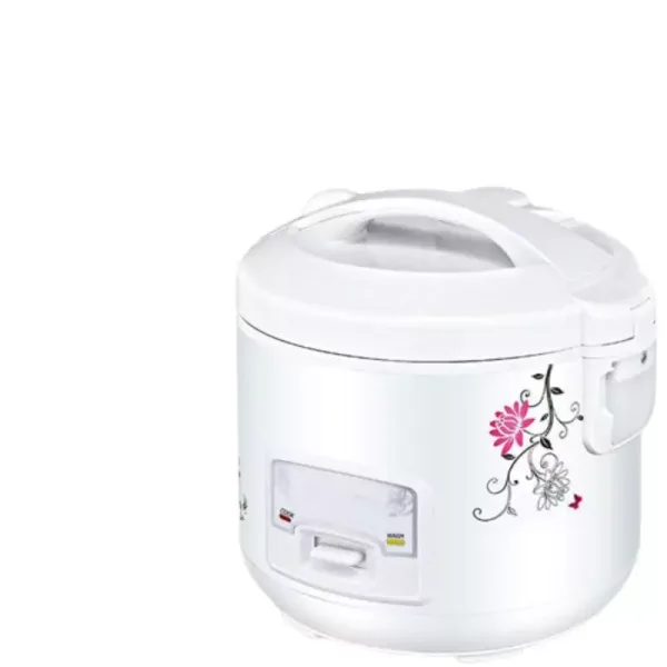 Evoq Rice Cooker Non-Stick Inner Pot White with Floral Design 2.8 Litres ERC - 28WH