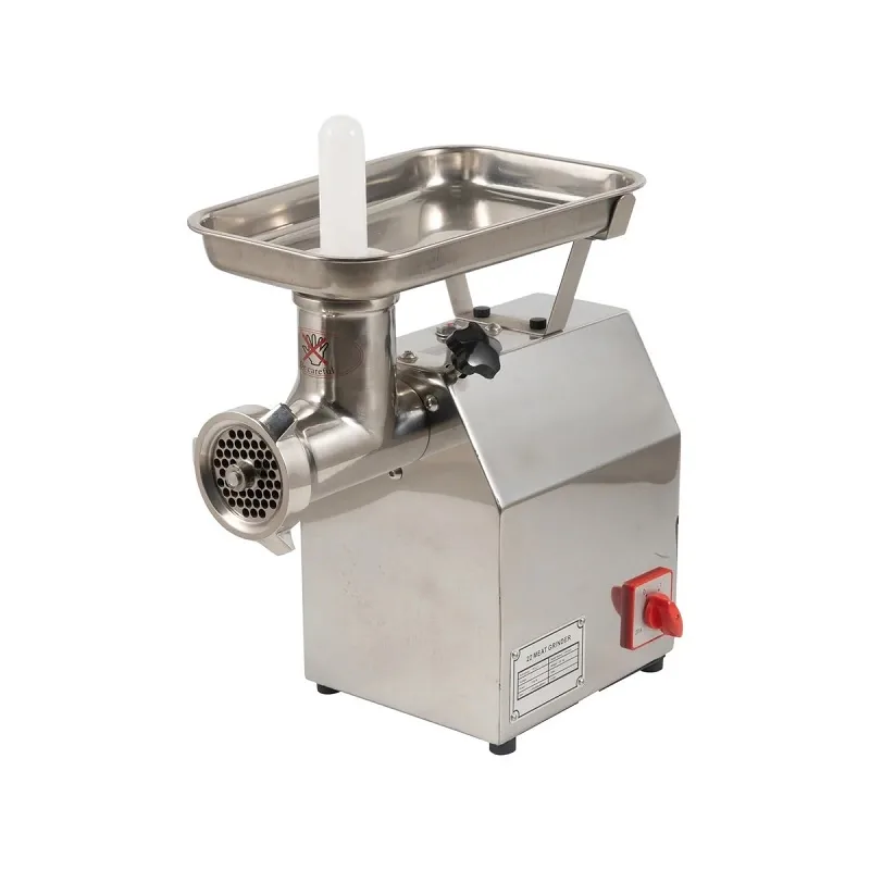 Commercial Electric Full Stainless Steel Gear-Driven Meat Mincer, 250kg/hr Industrial Meat Grinder, Professional Heavy-Duty Butcher Machine WG-22