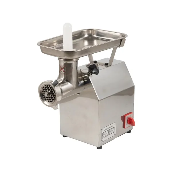 Commercial Electric Full Stainless Steel Gear-Driven Meat Mincer, 250kg/hr Industrial Meat Grinder, Professional Heavy-Duty Butcher Machine WG-22